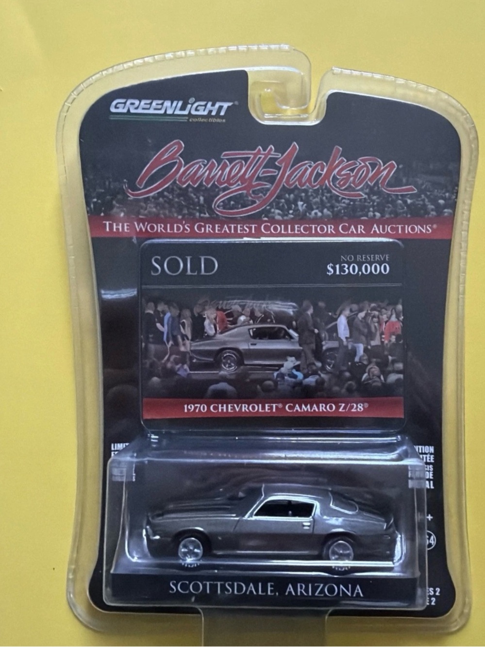 '70 CHEVROLET CAMARO Z/28 BARRETT JACKSON GREENLIGHT SHADOW GREY